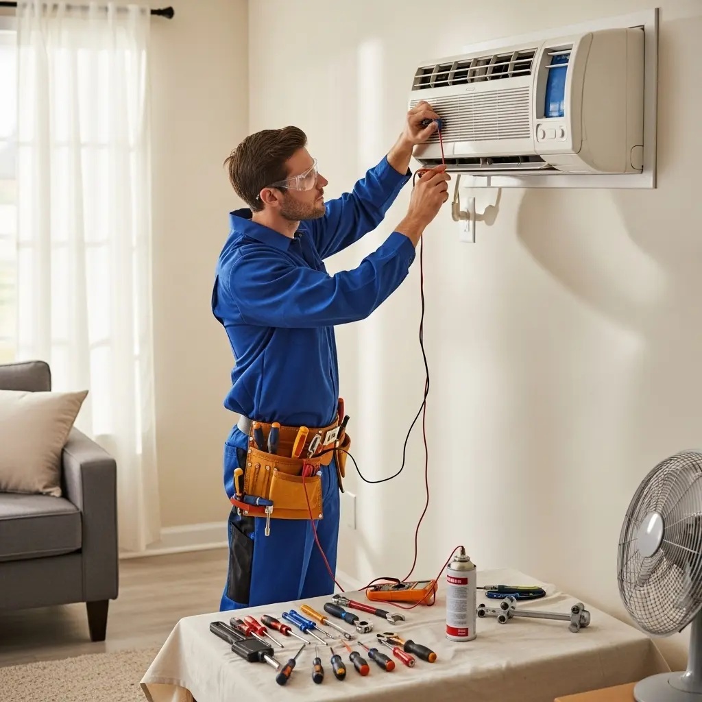 Yunusemre Simfer Simfer klima gaz dolumu ve bakım – Enerji verimliliği artırıldı. - Teknik servis örneği